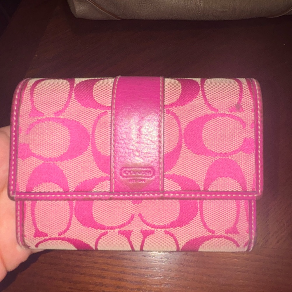 Coach Pink Wallet